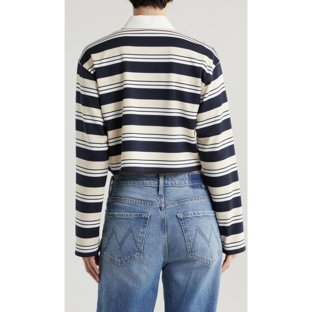 Reformation Ana Rugby Crop Polo NWOT - Picture 4 of 15